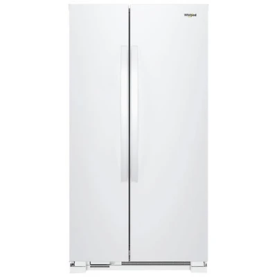 Whirlpool 33" 21.7 Cu. Ft. Side-By-Side Refrigerator (WRS312SNHW) - White - Open Box - Scratch & Dent