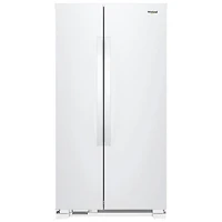 Whirlpool 33" 21.7 Cu. Ft. Side-By-Side Refrigerator (WRS312SNHW) - White - Open Box - Scratch & Dent