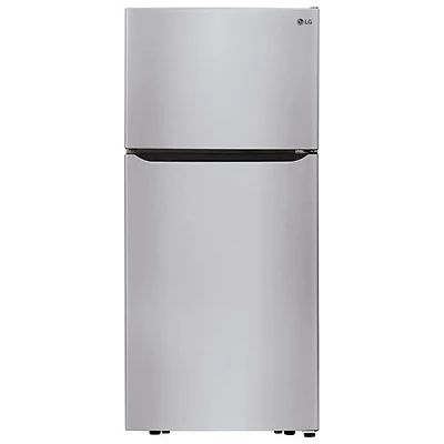 LG 30" 20.2 Cu. Ft. Top Freezer Refrigerator (LTCS20020S) - Stainless Steel - Open Box - Scratch & Dent