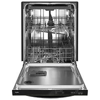 Whirlpool 24" 47dB Built-In Dishwasher with Third Rack (WDT750SAKV) - Black Stainless
