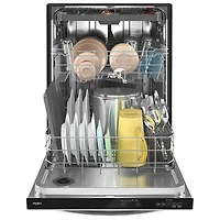 Lave-vaisselle encastrable 24 po 47 dB avec troisième panier de Whirlpool (WDT750SAKZ) - Inox