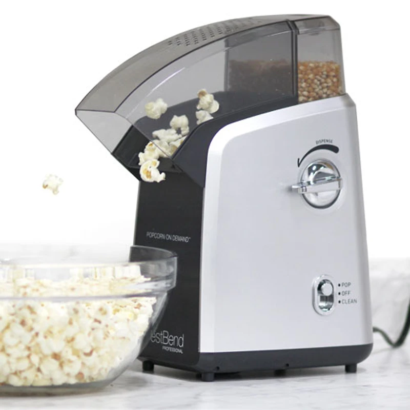Machine à maïs soufflé Popcorn on Demand de West Bend (82701) - Argenté