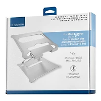 Insignia Ergonomic Adjustable Laptop Stand - Silver - Only at Best Buy