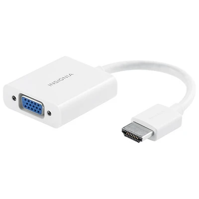 Adaptateur HDMI à VGA d'Insignia (NS-PCAHV-C) - Blanc - Exclusivité de Best Buy