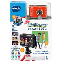 VTech KidiZoom Creator Cam HD Digital Camera with Tripod - Black/Red