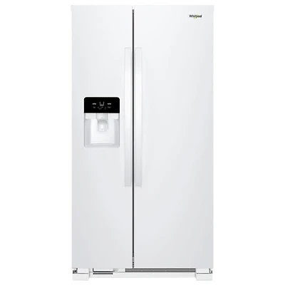 Whirlpool 33" 21.4 Cu. Ft. Side-By-Side Refrigerator (WRS331SDHW) - White - Open Box - Perfect Condition