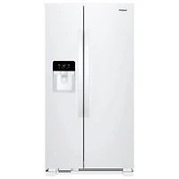 Whirlpool 33" 21.4 Cu. Ft. Side-By-Side Refrigerator (WRS331SDHW) - White - Open Box - Perfect Condition