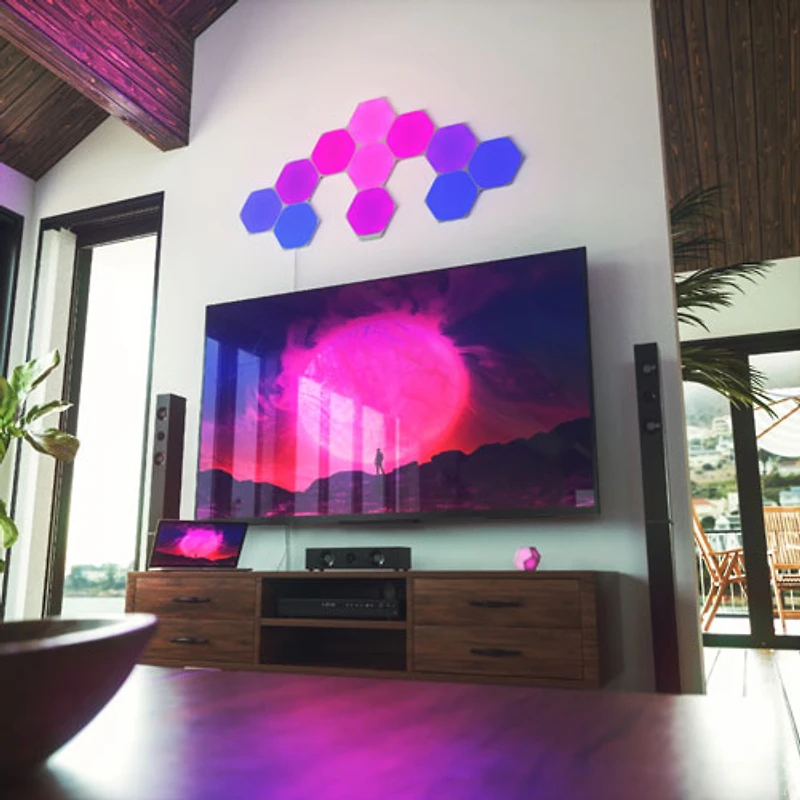 Panneaux lumineux hexagonaux de Nanoleaf - Extension - 3 panneaux
