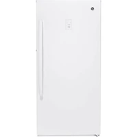 GE 14.1 Cu. Ft. Frost-Free Upright Freezer (FUF14SMRWW) - Open Box - Scratch & Dent
