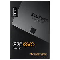 Samsung 870 QVO 8TB SATA III Internal Solid State Drive (MZ-77Q8T0B/AM)