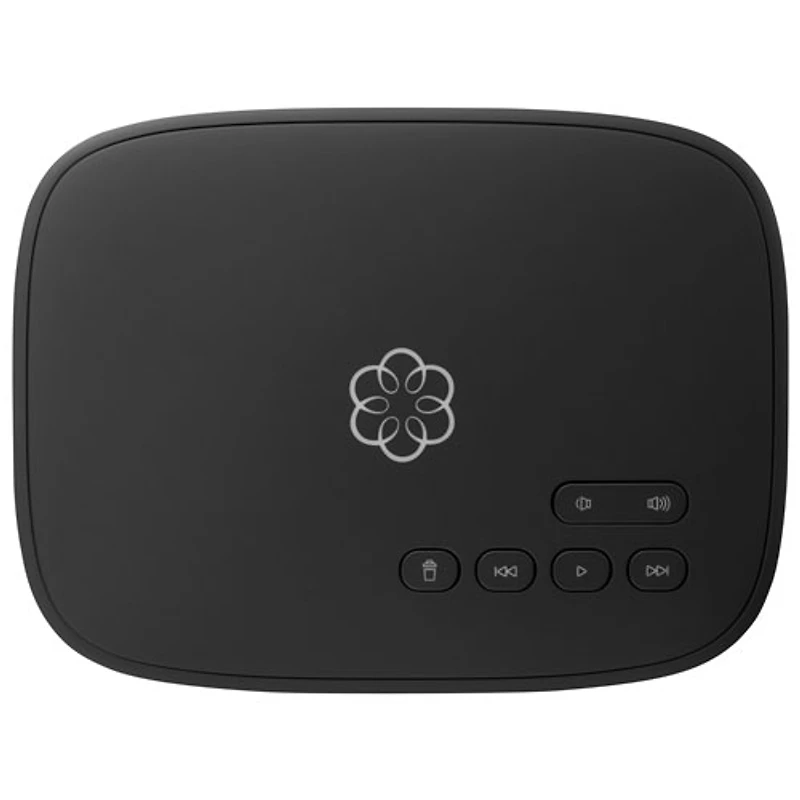 Ooma Telo Internet Home Phone Service with 1 Cordless Handset – Black