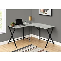 Monarch Corner Computer Desk - Grey/Black
