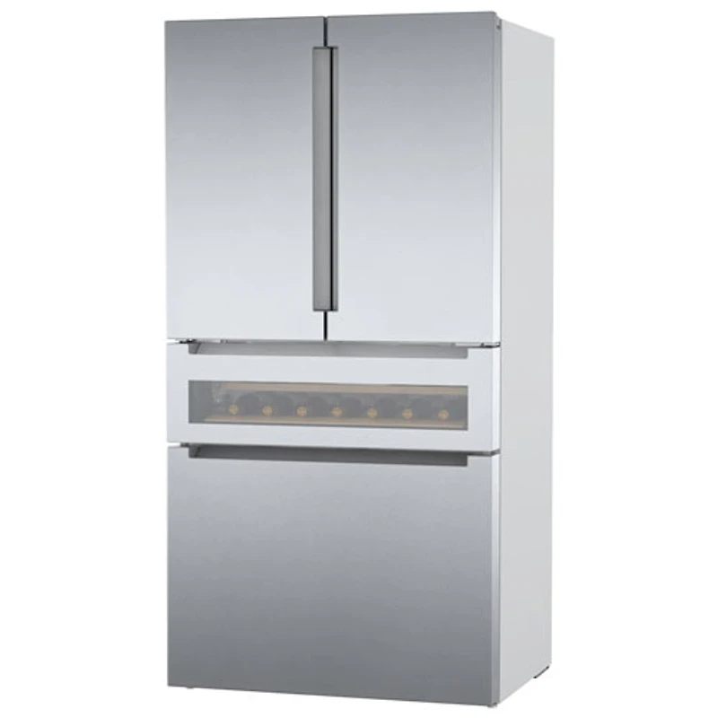 Réfrigérateur à deux portes 21,2 pi³ 36 po avec distributeur de glace de Bosch (B36CL81ENG) - Inox