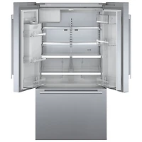 Bosch 36" 21.6 Cu. Ft. Counter-Depth French Door Refrigerator with Dispenser (B36CD50SNS) - Stainless
