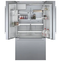 Réfrigérateur à 2 portes à profondeur comptoir 21,6 pi³ 36 po avec distrib Bosch (B36CD50SNS) - Inox
