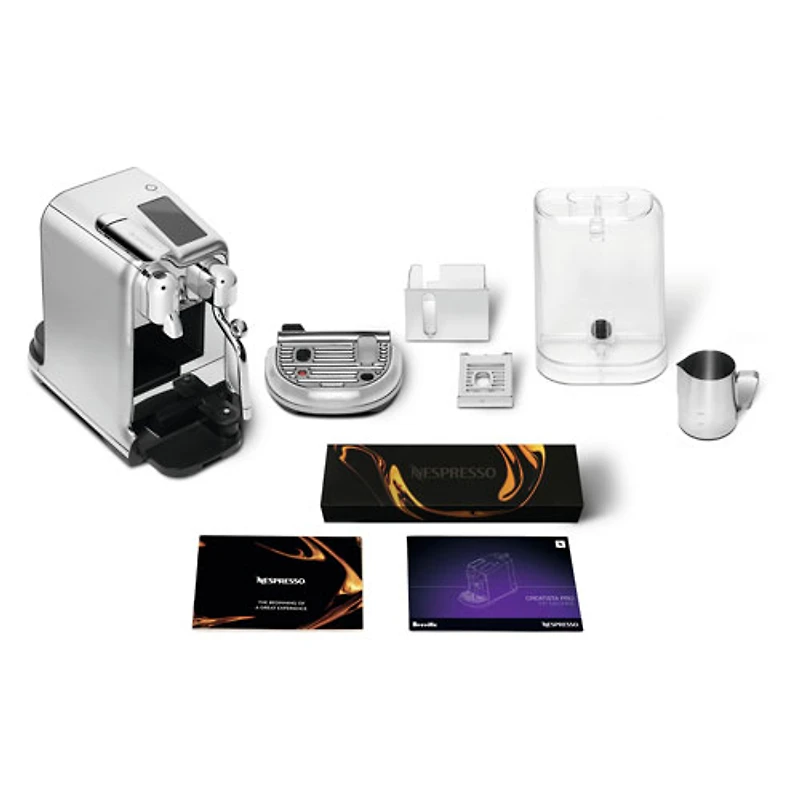 Machine à expresso Nespresso Creatista Pro Pod par Breville - Acier inoxydable brossé
