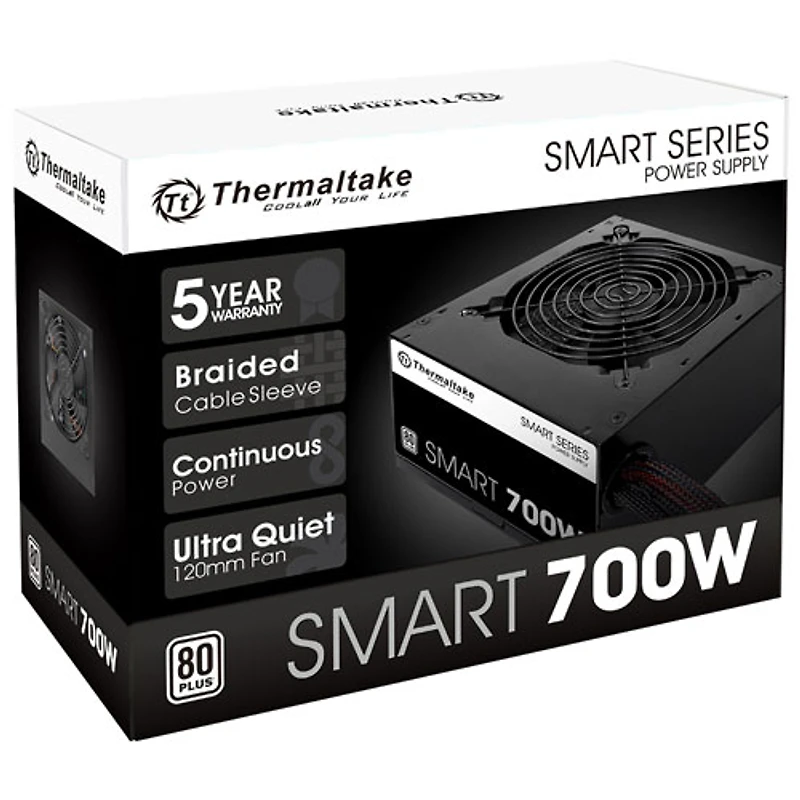 Bloc d'alimentation non modulaire de 700 W Smart de Thermaltake