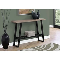 Monarch Modern Rectangular Console Accent Table - Dark Taupe