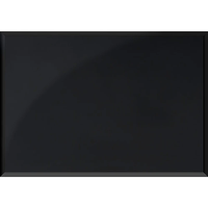 Monarch Modern Rectangular Glass Top Accent Table - Black