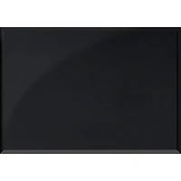 Monarch Modern Rectangular Glass Top Accent Table - Black