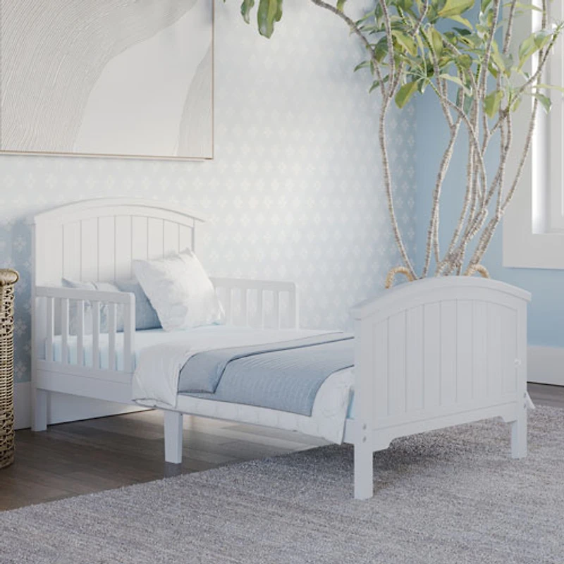 Lit traditionnel pour enfant Hampton de Forever Eclectic - Jeune enfant - Blanc mat