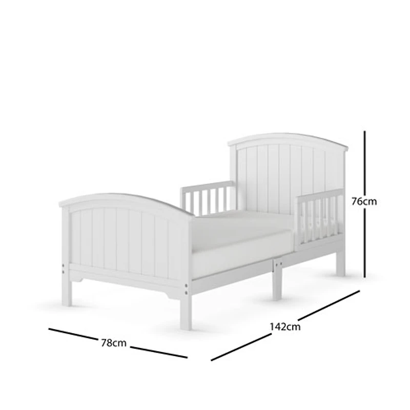 Lit traditionnel pour enfant Hampton de Forever Eclectic - Jeune enfant - Blanc mat