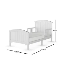 Lit traditionnel pour enfant Hampton de Forever Eclectic - Jeune enfant - Blanc mat