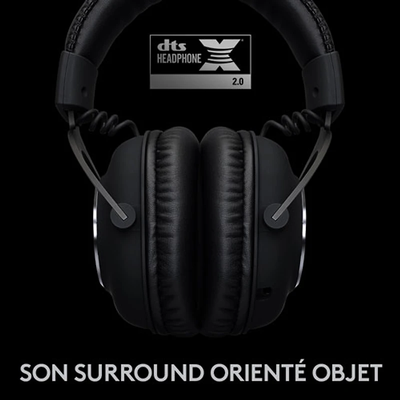 Casque de jeu sans fil avec microphone G Pro X LIGHTSPEED de Logitech - Noir