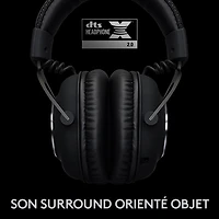 Casque de jeu sans fil avec microphone G Pro X LIGHTSPEED de Logitech - Noir