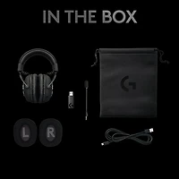 Casque de jeu sans fil avec microphone G Pro X LIGHTSPEED de Logitech - Noir