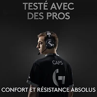 Casque de jeu sans fil avec microphone G Pro X LIGHTSPEED de Logitech - Noir