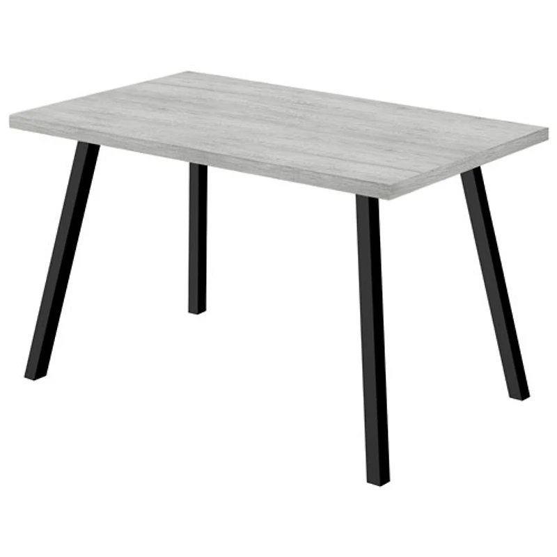 Industrial Contemporary 6-Seat Dining Table - Grey