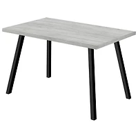 Industrial Contemporary 6-Seat Dining Table - Grey