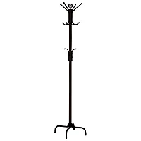 Monarch Double Tier Metal Coat Rack - Black
