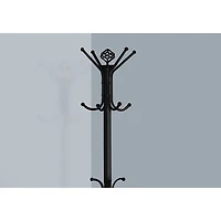 Monarch Double Tier Metal Coat Rack - Black