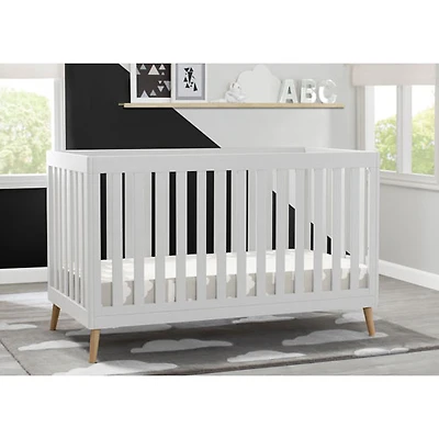 Lit de bébé convertible 4-en-1 Tucker de Delta Children - Blanc Bianca