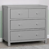 Delta Children Cambridge Modern 3-Drawer Kids Dresser - Grey