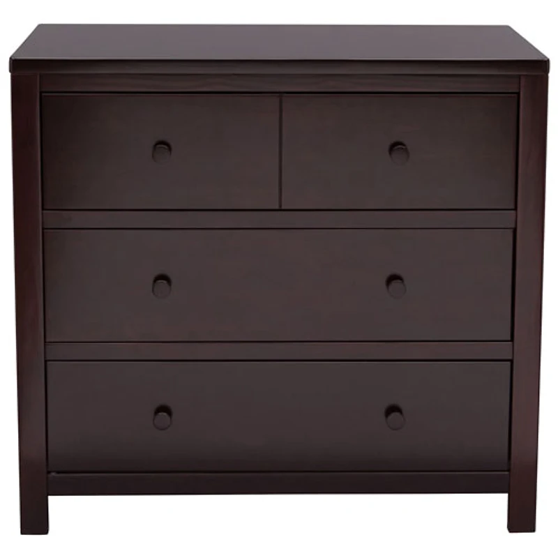 Delta Children Cambridge Modern 3-Drawer Kids Dresser - Dark Chocolate