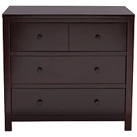 Delta Children Cambridge Modern 3-Drawer Kids Dresser - Dark Chocolate