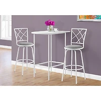 Monarch Transitional Contemporary Half-Moon Bar - White