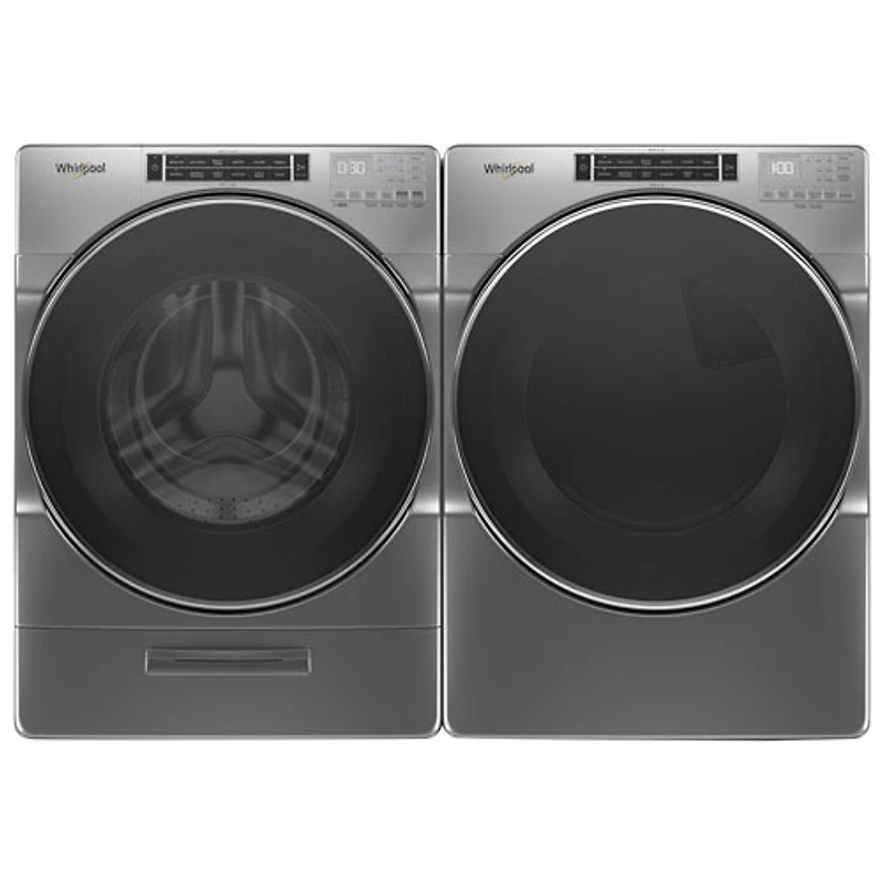Laveuse à chargement frontal 5,8 pi³ de Whirlpool (WFW8620HC) - Ombre chromée