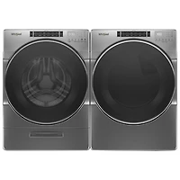 Laveuse à chargement frontal 5,8 pi³ de Whirlpool (WFW8620HC) - Ombre chromée