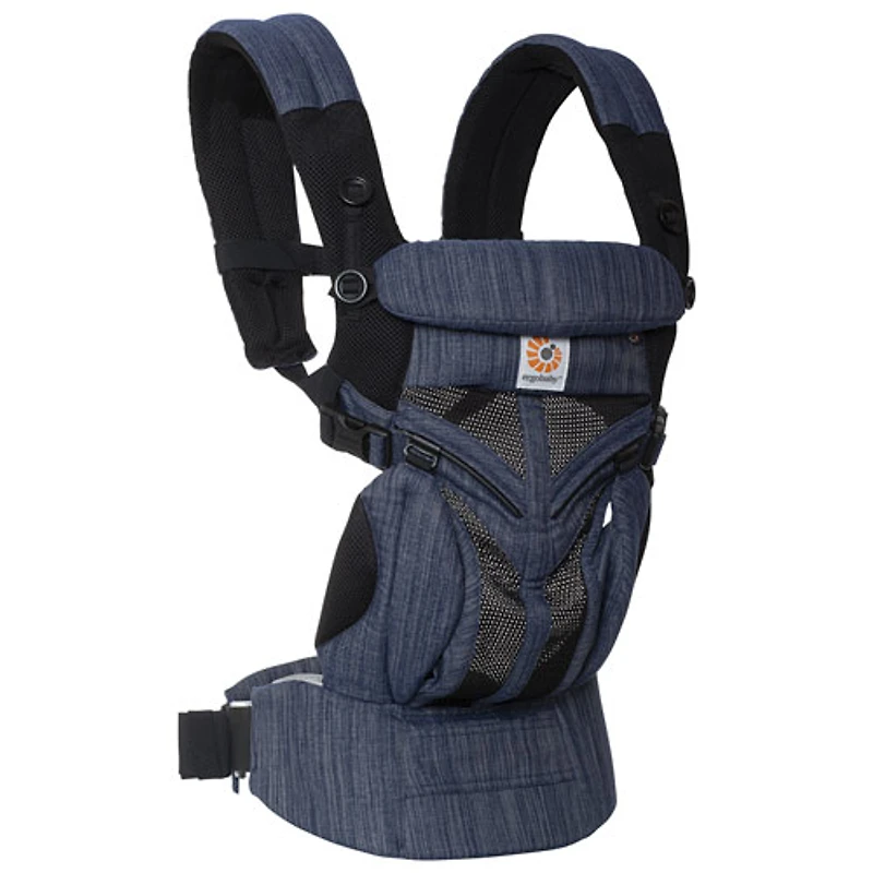 Porte-bébé en tissu maillé aéré à quatre positions Omni 360 Cool Air Mesh d'Ergobaby - Indigo
