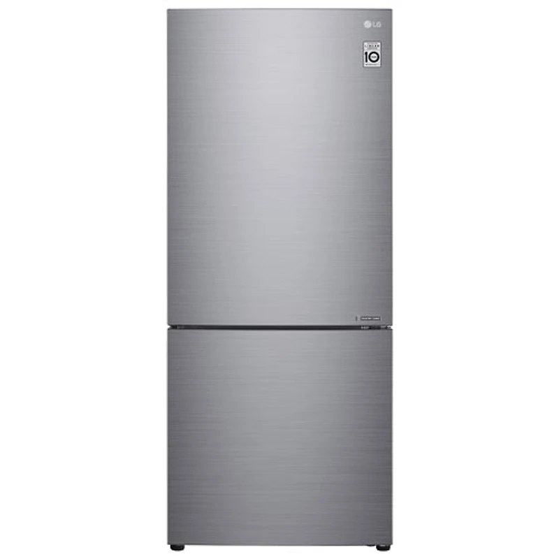 Réfrigérateur congélat. inférieur profondeur comptoir 14,7 pi³ 28 po LG (LBNC15251V)-Argenté platine