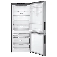 Réfrigérateur congélat. inférieur profondeur comptoir 14,7 pi³ 28 po LG (LBNC15251V)-Argenté platine