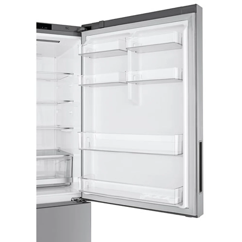 Réfrigérateur congélat. inférieur profondeur comptoir 14,7 pi³ 28 po LG (LBNC15251V)-Argenté platine