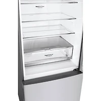 Réfrigérateur congélat. inférieur profondeur comptoir 14,7 pi³ 28 po LG (LBNC15251V)-Argenté platine
