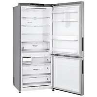 Réfrigérateur congélat. inférieur profondeur comptoir 14,7 pi³ 28 po LG (LBNC15251V)-Argenté platine