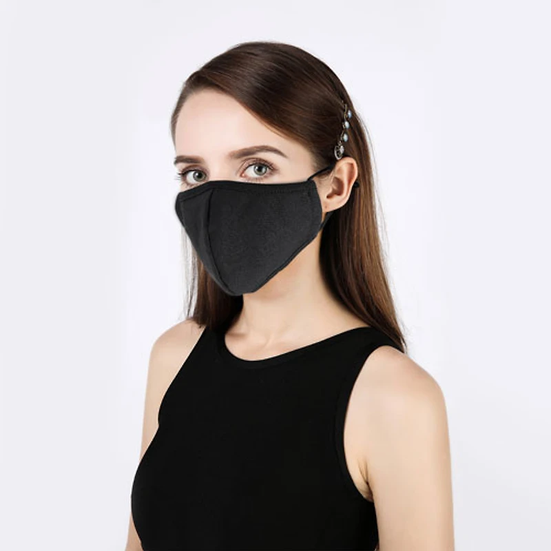 Ready First Aid Reusable 3-Ply Face Mask - Large - 3 Pack - Black