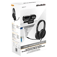 Caméra Web HD 1080p Live Streamer CAM 313 et ensemble de conférence à oreillette d'AVerMedia (PW317)